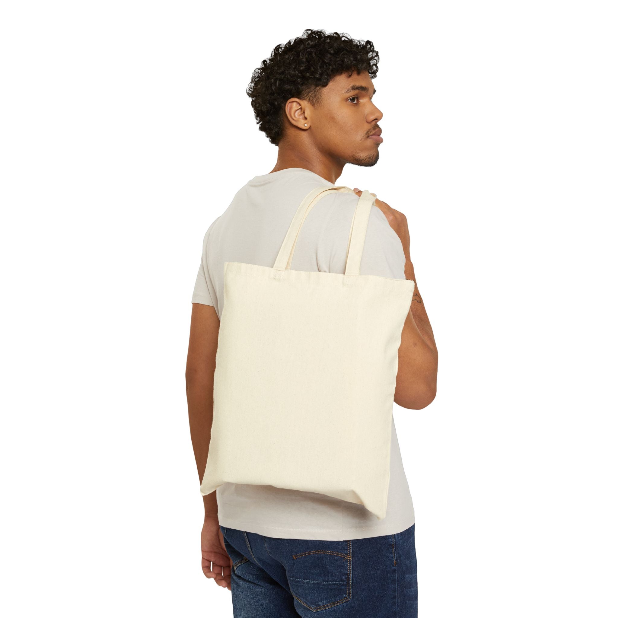 Dragon Crest Canvas Tote Bag — Vintage Asian-Inspired Dragon Design