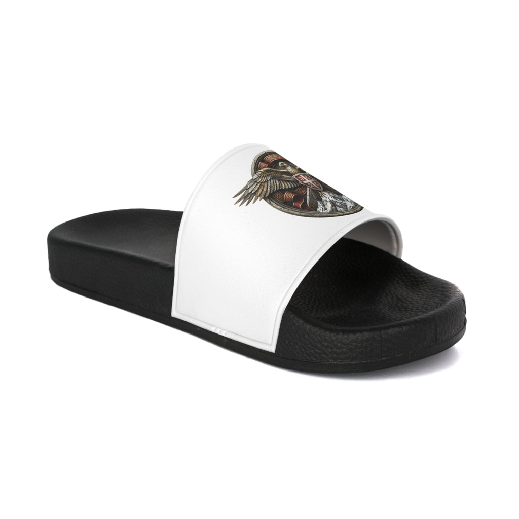 Patriotic Eagle Men’s Slide Sandals – Serbian Eagle Design