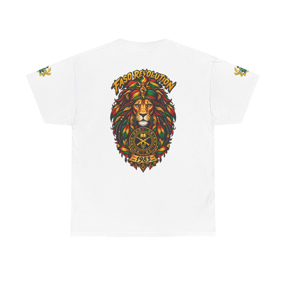 Faso Lion Revolution Tee — Reggae Lion Graphic T-Shirt
