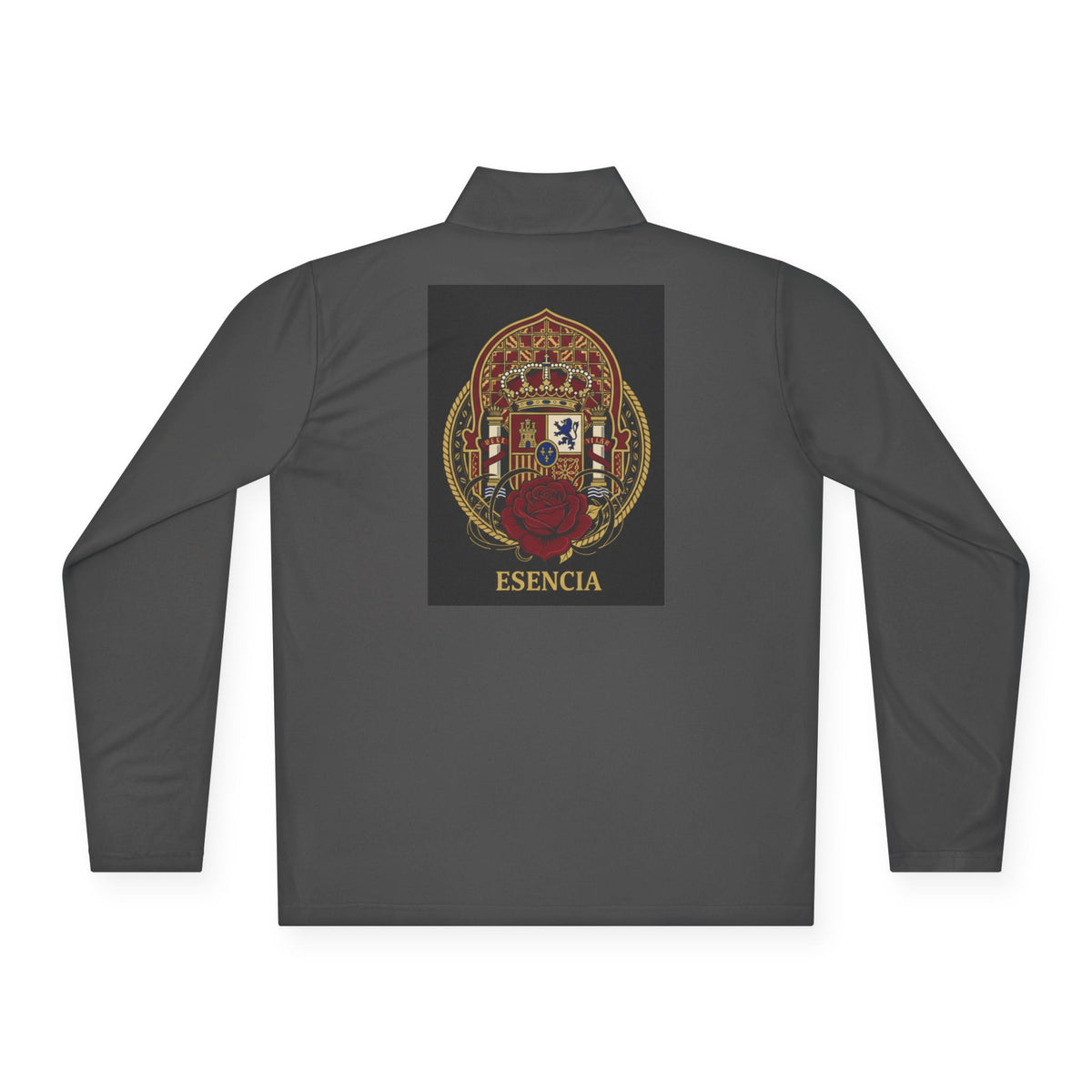 Spanish Heritage Quarter-Zip — Vintage Crest & Esencia Emblem