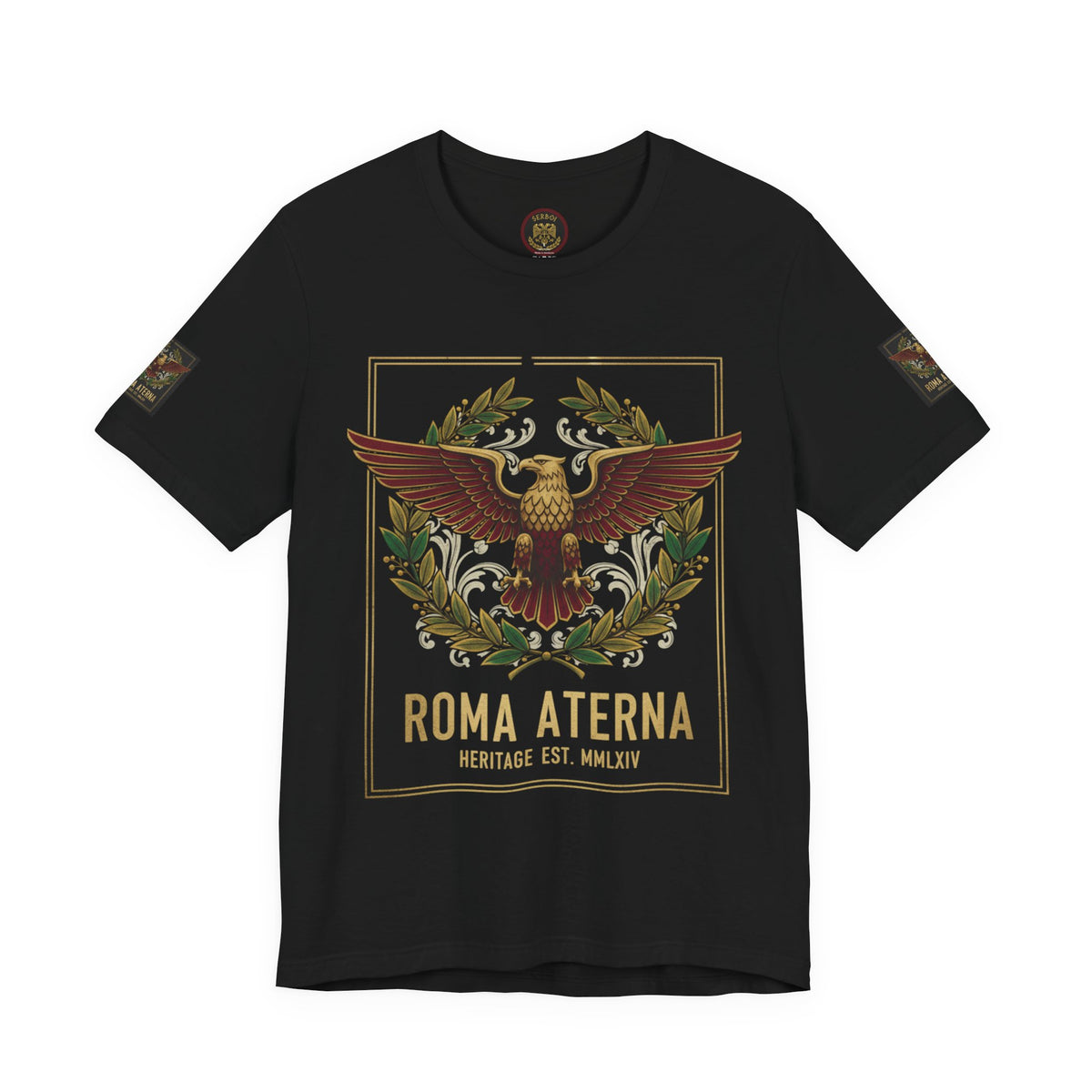 Roma Aeterna Eagle Tee – Vintage Roman Heritage Graphic T-Shirt