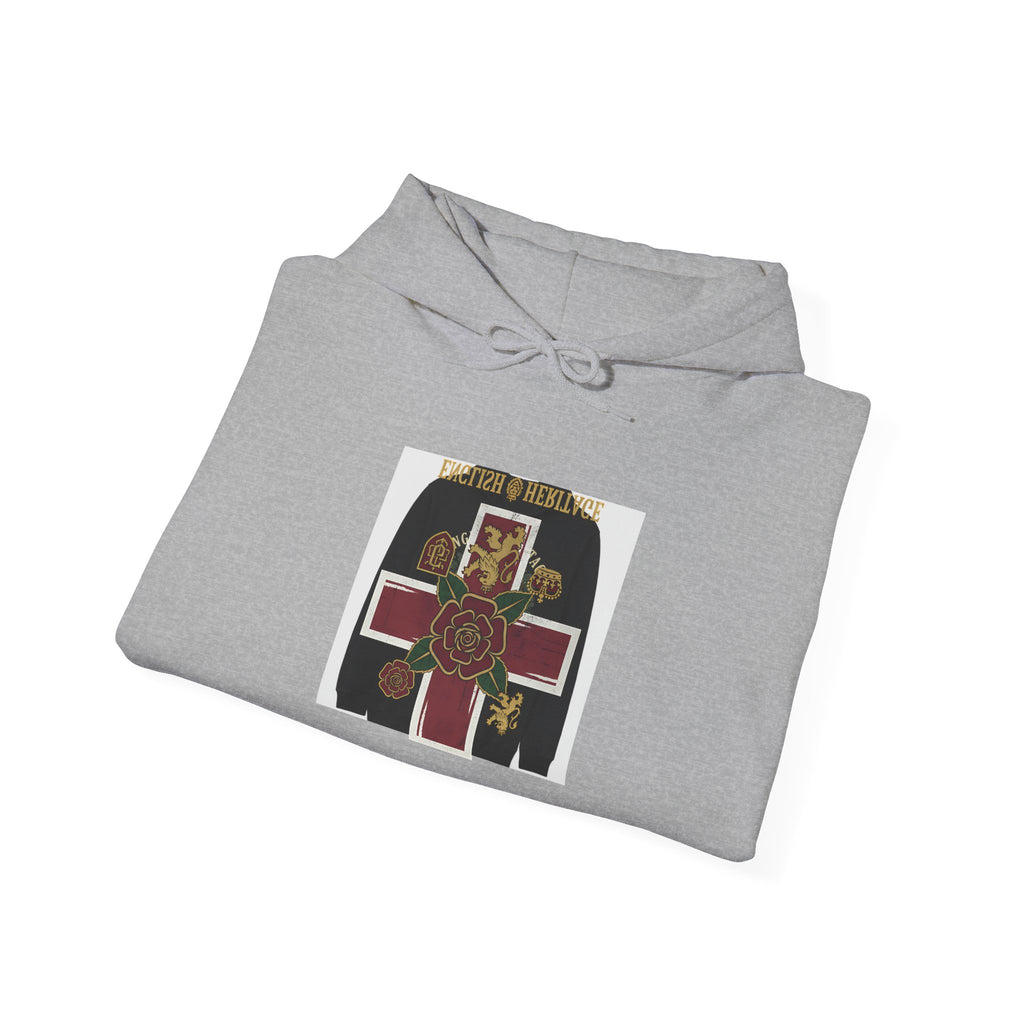 Religious Cross Hoodie — Vintage Sacred Heart Graphic Pullover
