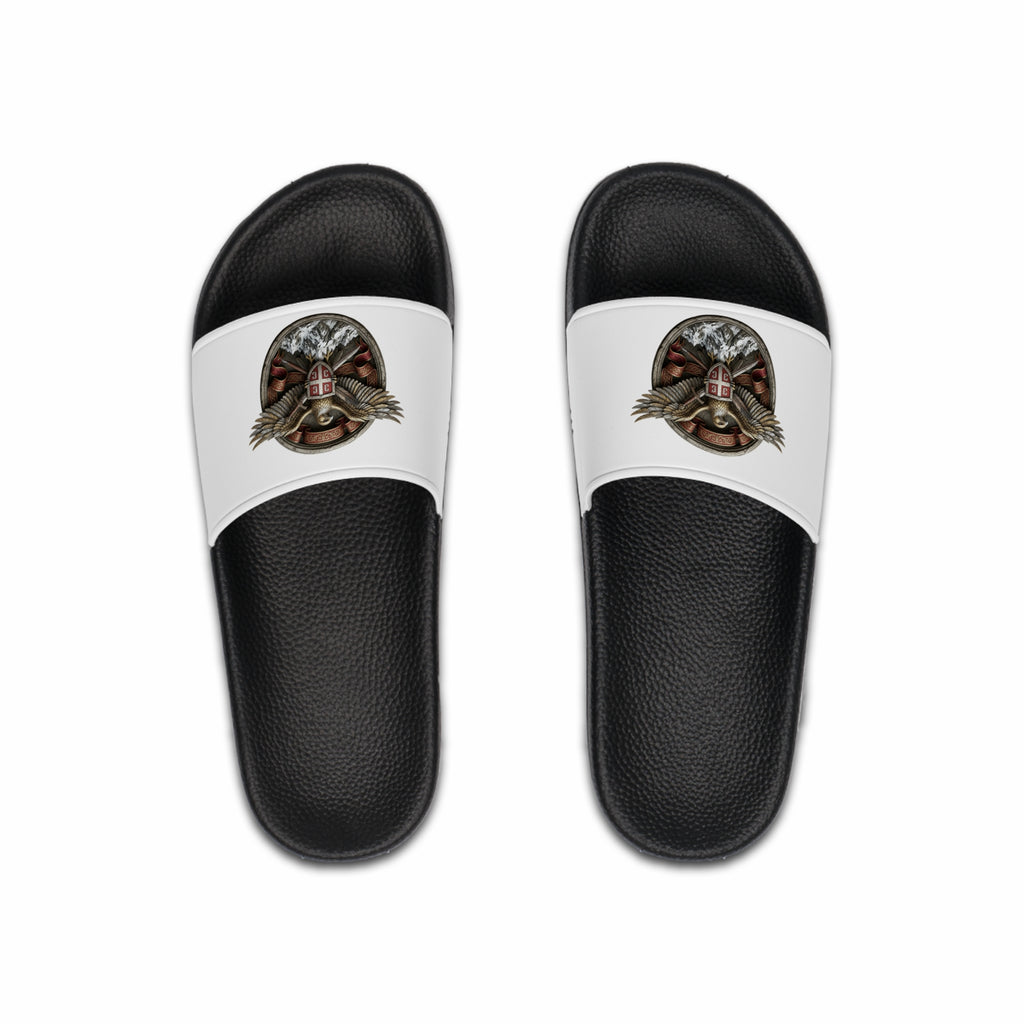 Patriotic Eagle Men’s Slide Sandals – Serbian Eagle Design
