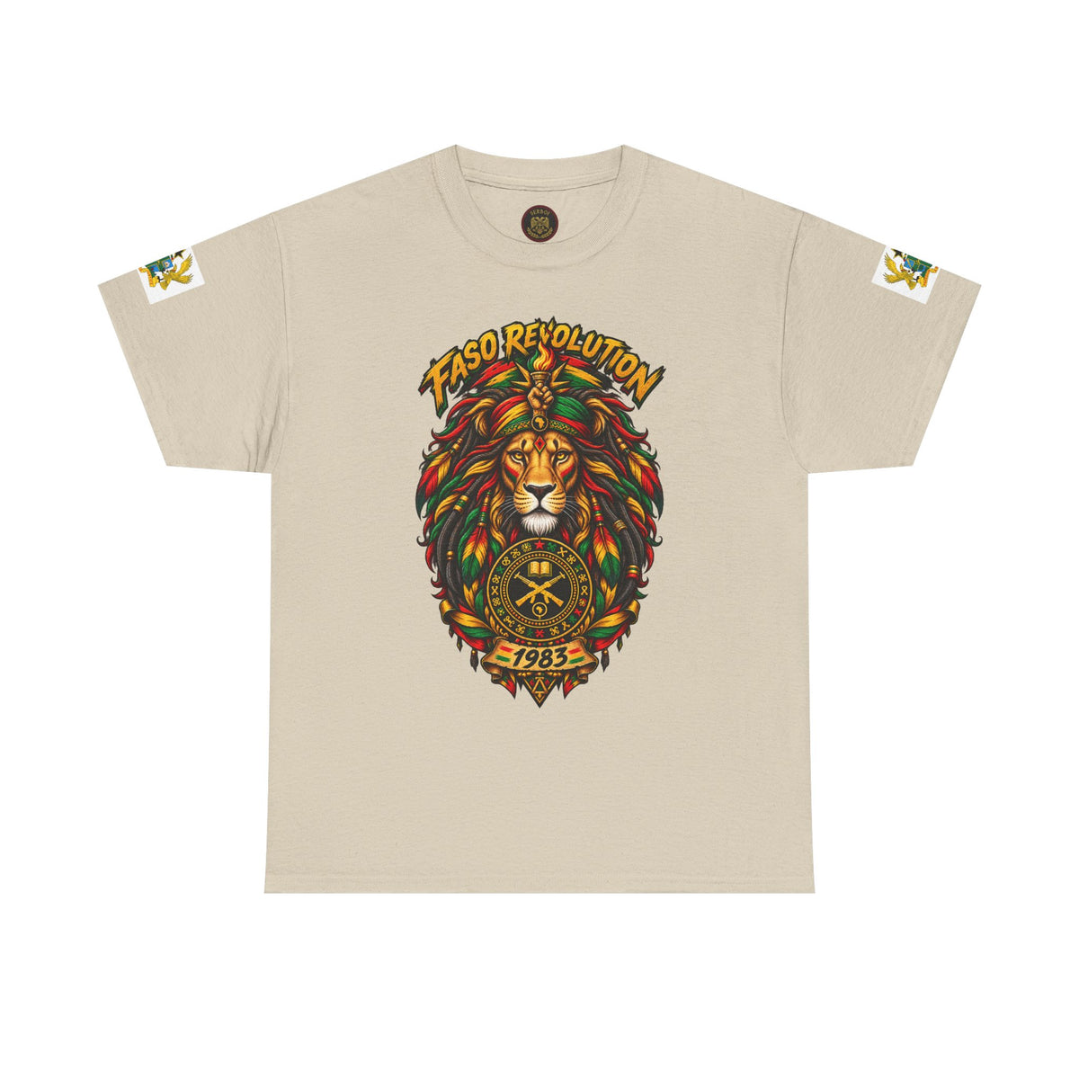 Faso Lion Revolution Tee — Reggae Lion Graphic T-Shirt