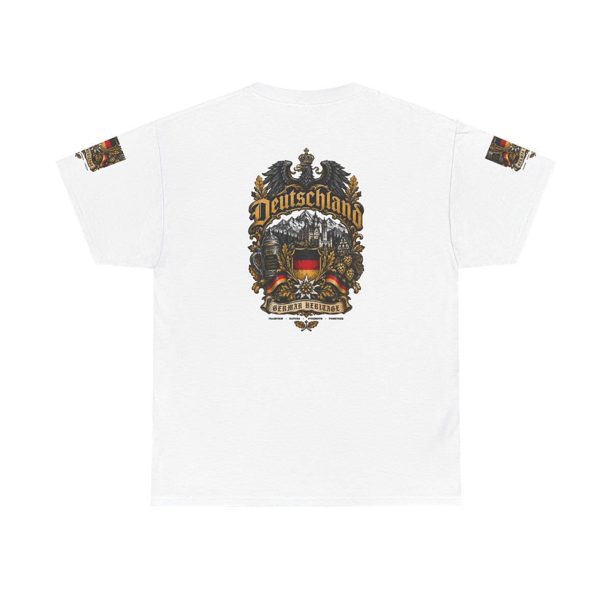 Deutschland Crest T-Shirt — Vintage German Flag Coat of Arms Tee