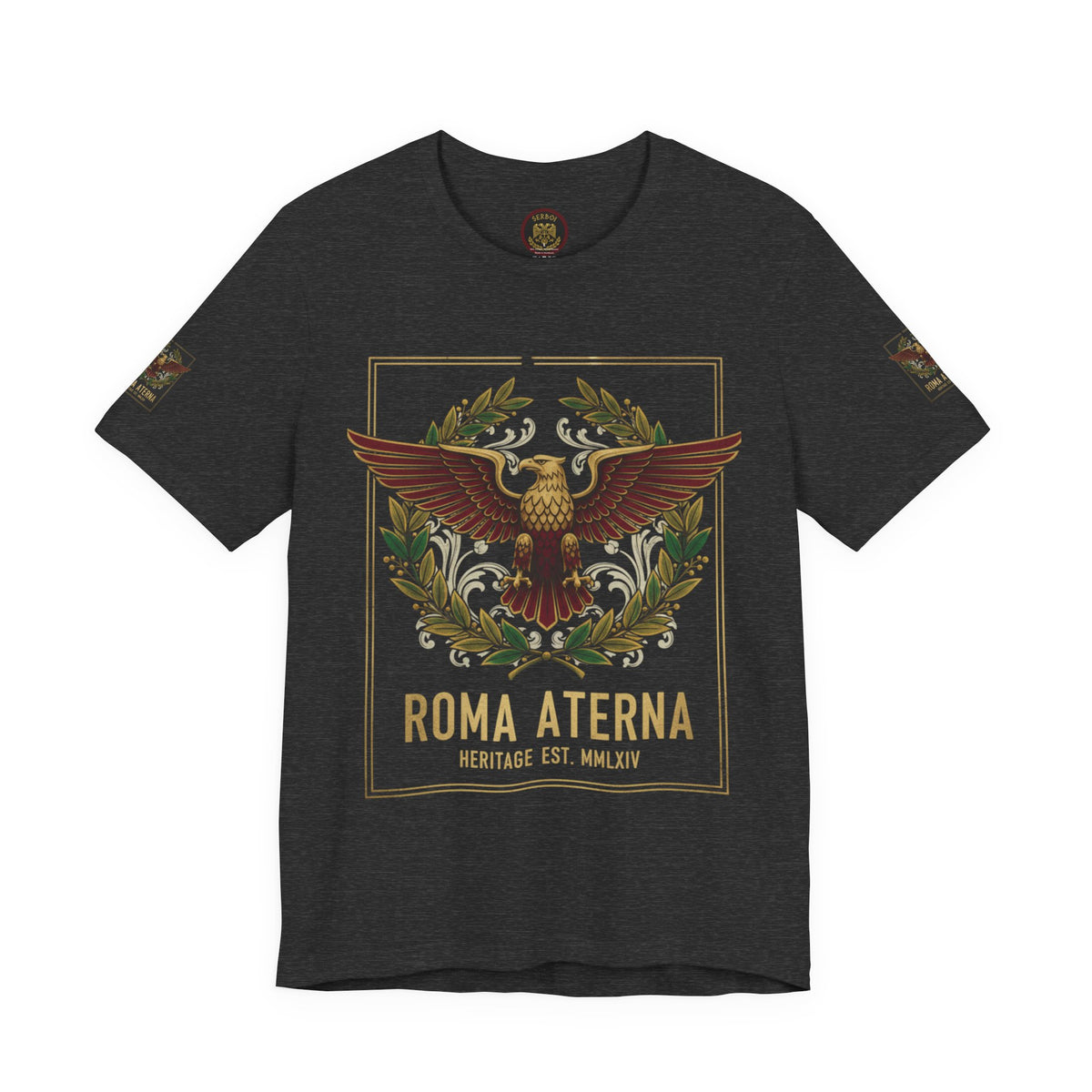Roma Aeterna Eagle Tee – Vintage Roman Heritage Graphic T-Shirt