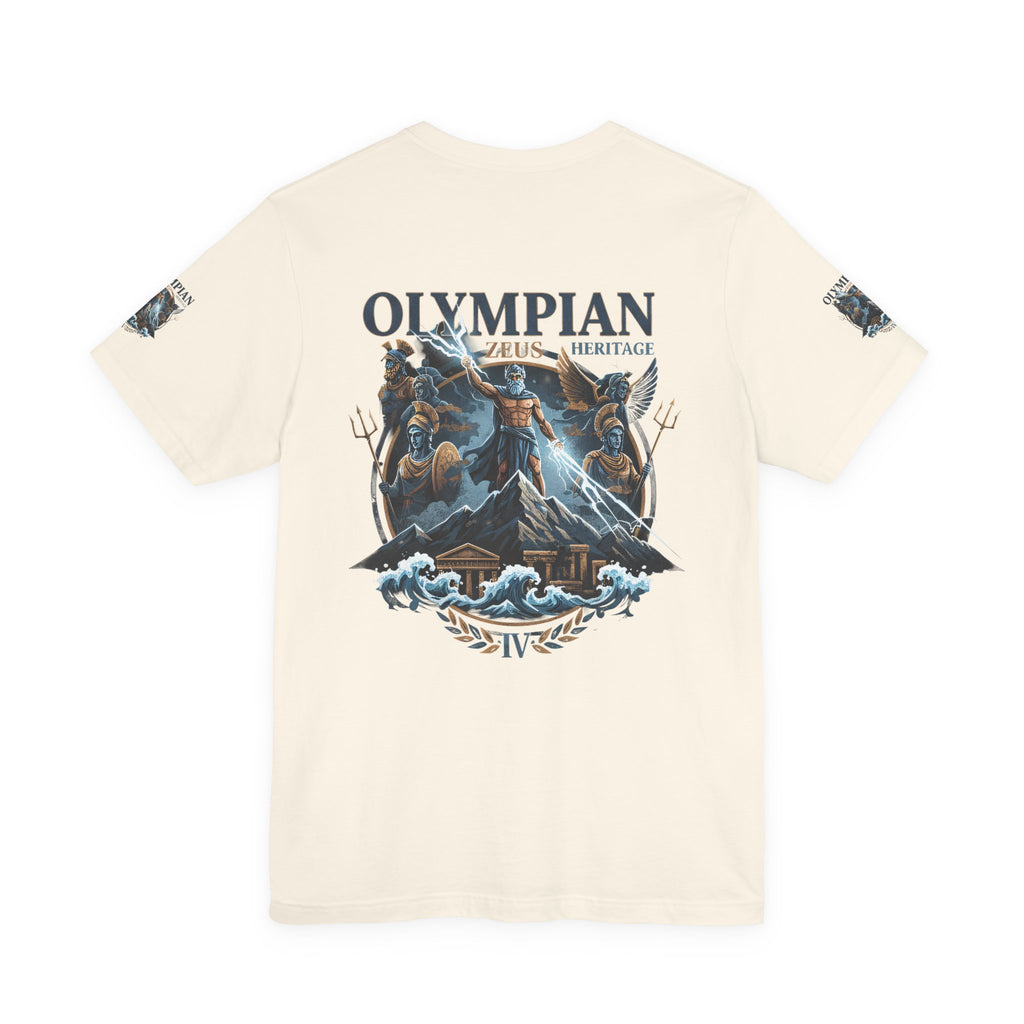 Olympian Zeus Heritage Tee — Mythology Graphic T-Shirt