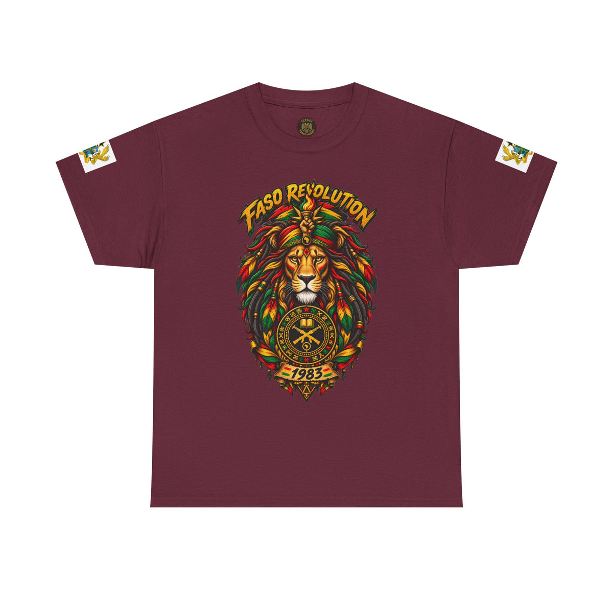 Faso Lion Revolution Tee — Reggae Lion Graphic T-Shirt