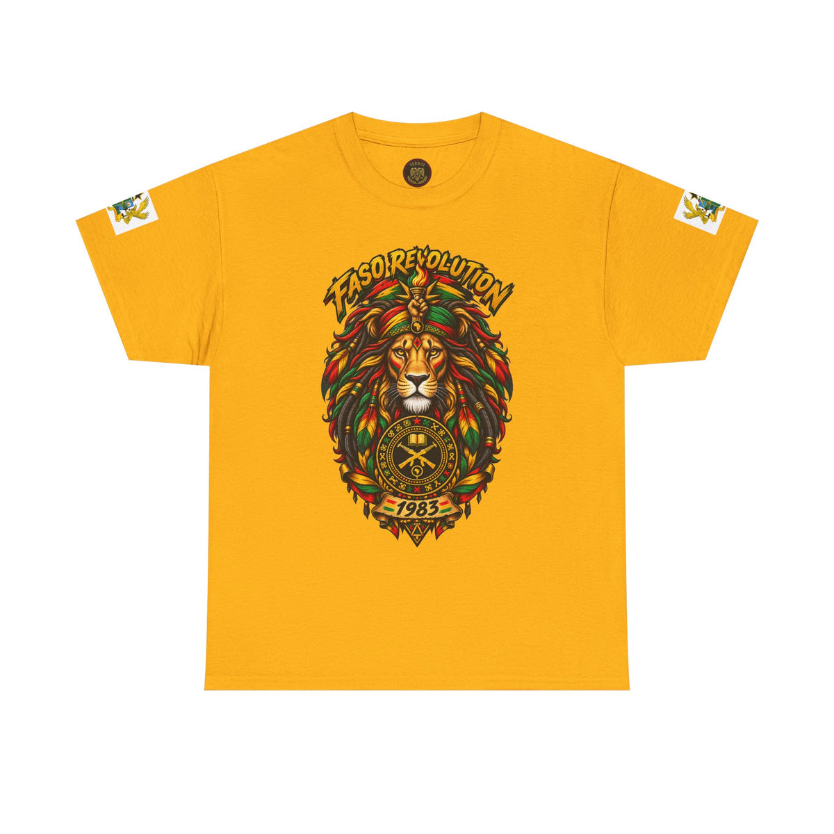 Faso Lion Revolution Tee — Reggae Lion Graphic T-Shirt