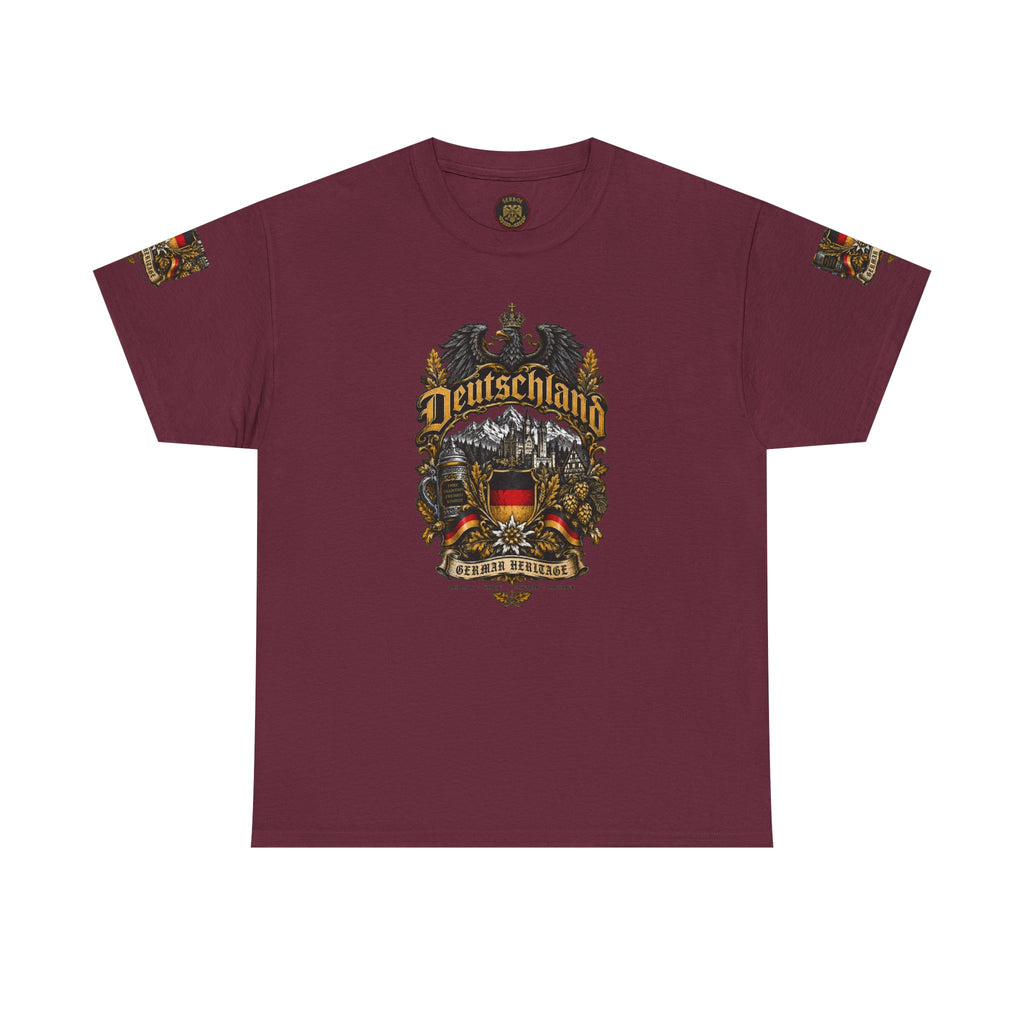 Deutschland Crest T-Shirt — Vintage German Flag Coat of Arms Tee