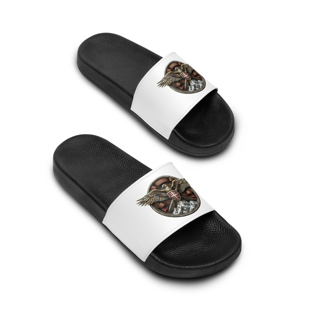Patriotic Eagle Men’s Slide Sandals – Serbian Eagle Design