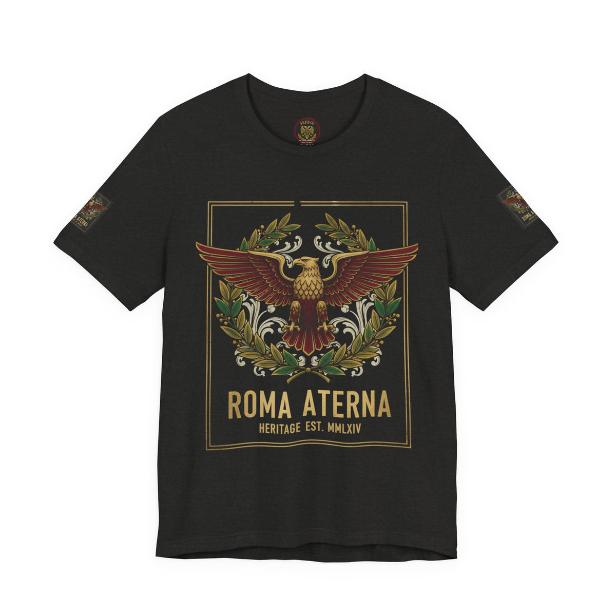 Roma Aeterna Eagle Tee – Vintage Roman Heritage Graphic T-Shirt