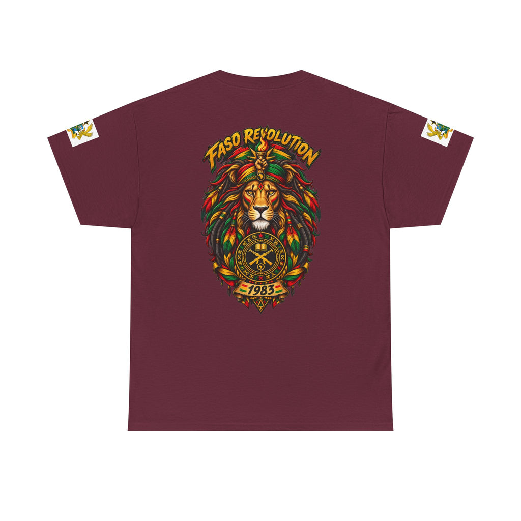Faso Lion Revolution Tee — Reggae Lion Graphic T-Shirt