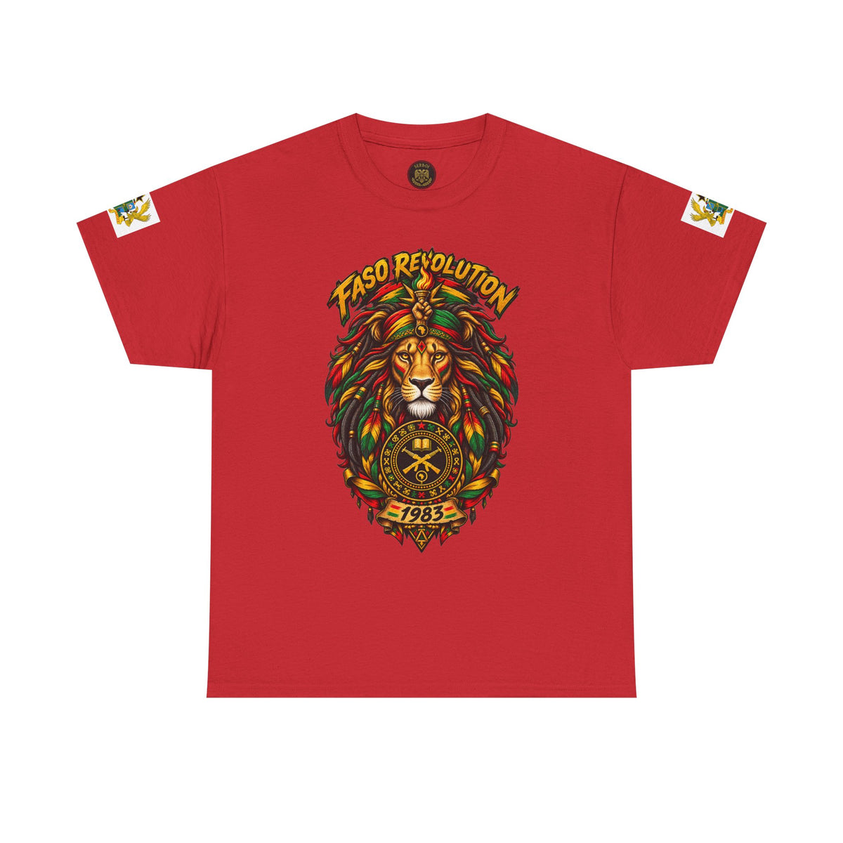 Faso Lion Revolution Tee — Reggae Lion Graphic T-Shirt