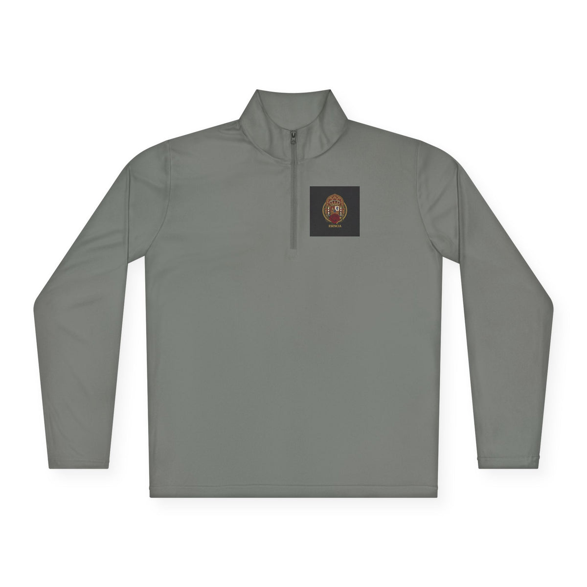 Spanish Heritage Quarter-Zip — Vintage Crest & Esencia Emblem