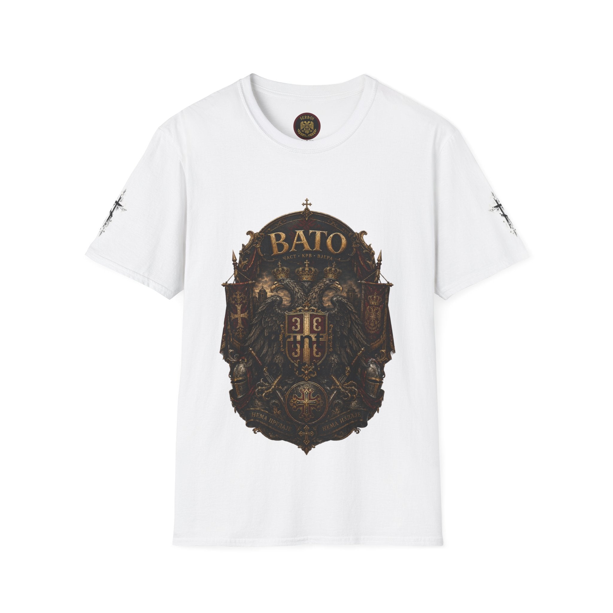 BATO Crest T‑Shirt — Vintage Heraldic Shield Graphic Tee