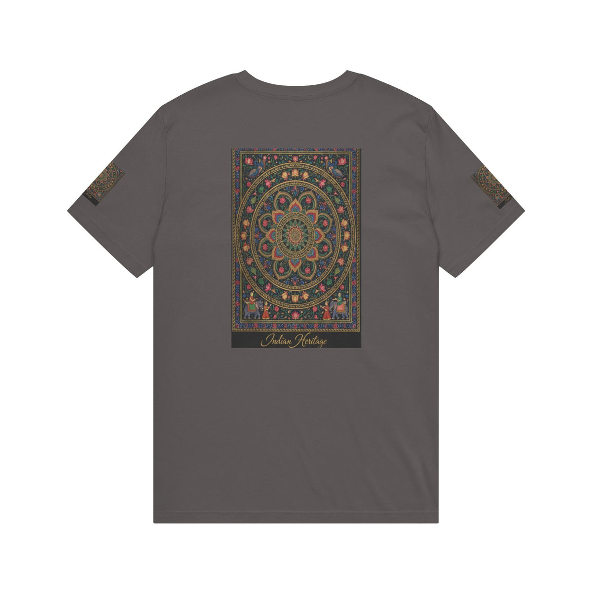 Mughal Miniature T‑Shirt — Vintage Floral Mandala Graphic Tee