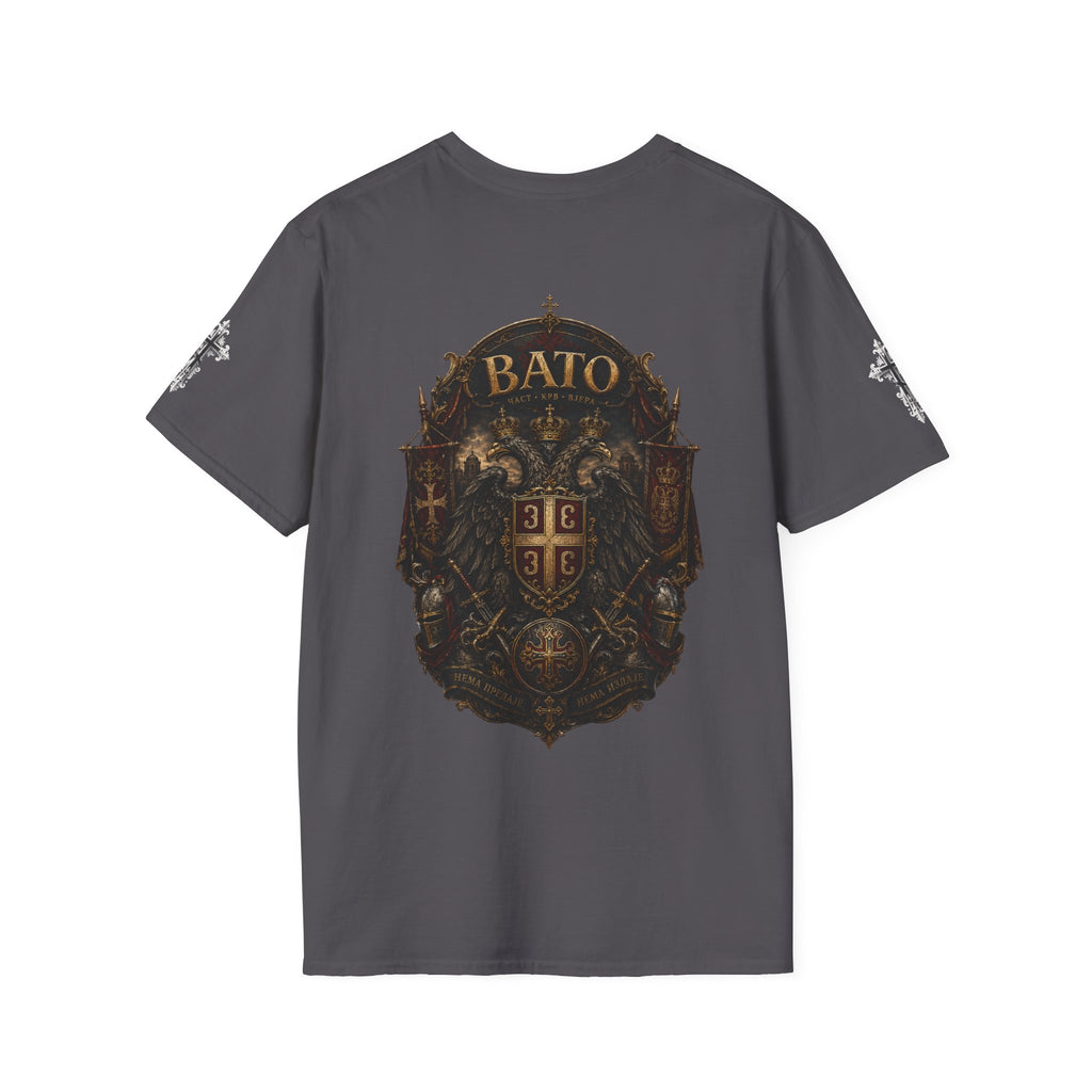 BATO Crest T‑Shirt — Vintage Heraldic Shield Graphic Tee