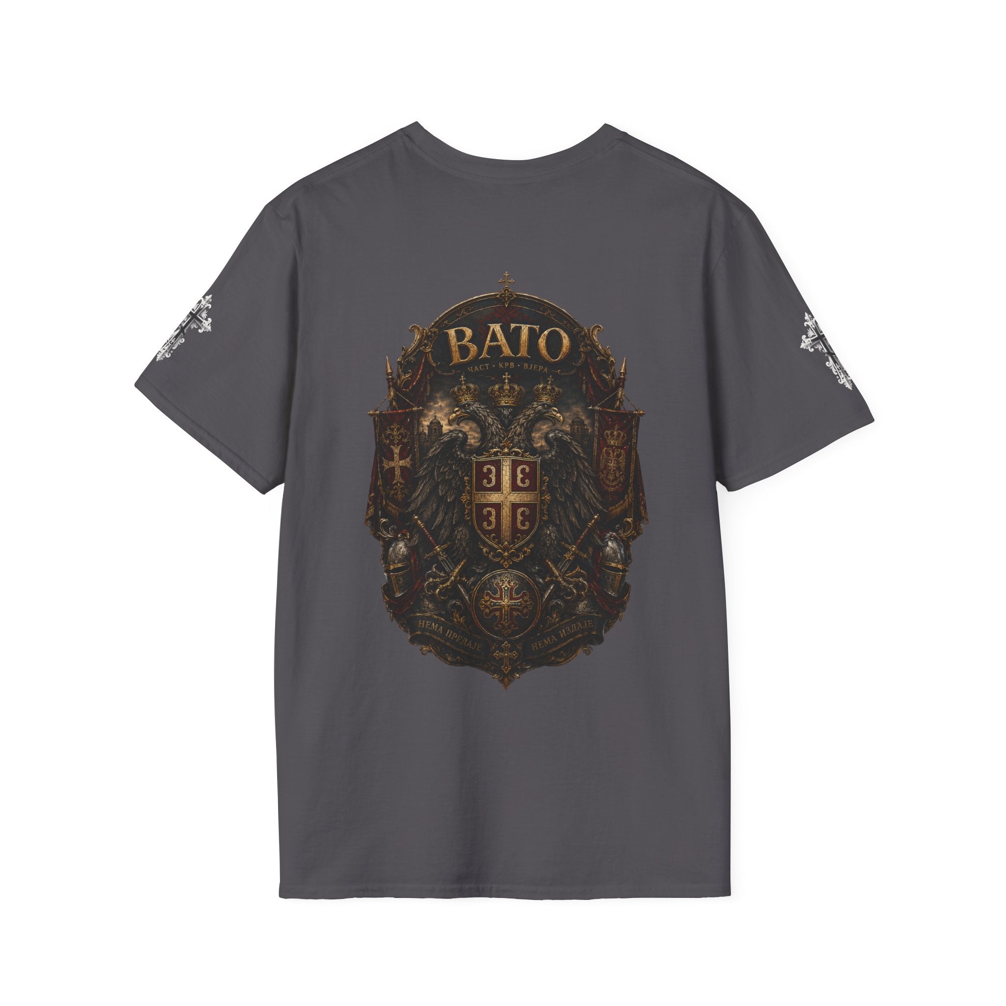 BATO Crest T‑Shirt — Vintage Heraldic Shield Graphic Tee