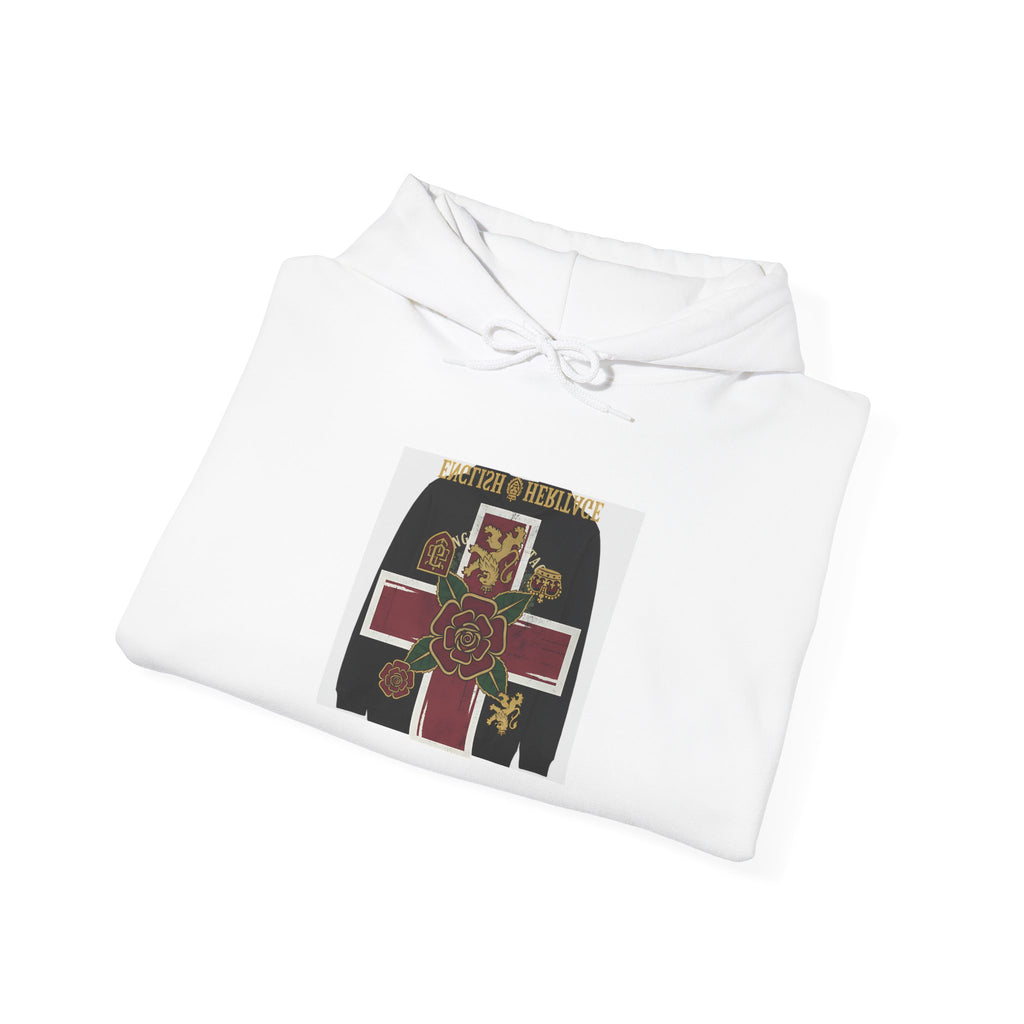 Religious Cross Hoodie — Vintage Sacred Heart Graphic Pullover