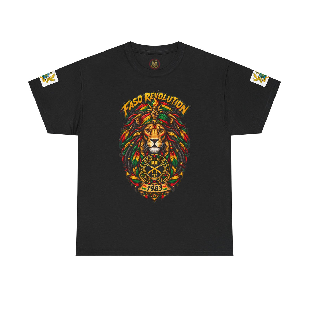 Faso Lion Revolution Tee — Reggae Lion Graphic T-Shirt