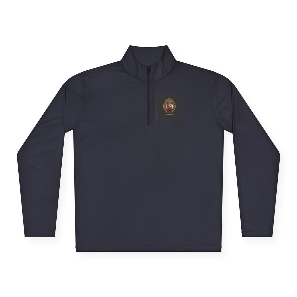Spanish Heritage Quarter-Zip — Vintage Crest & Esencia Emblem