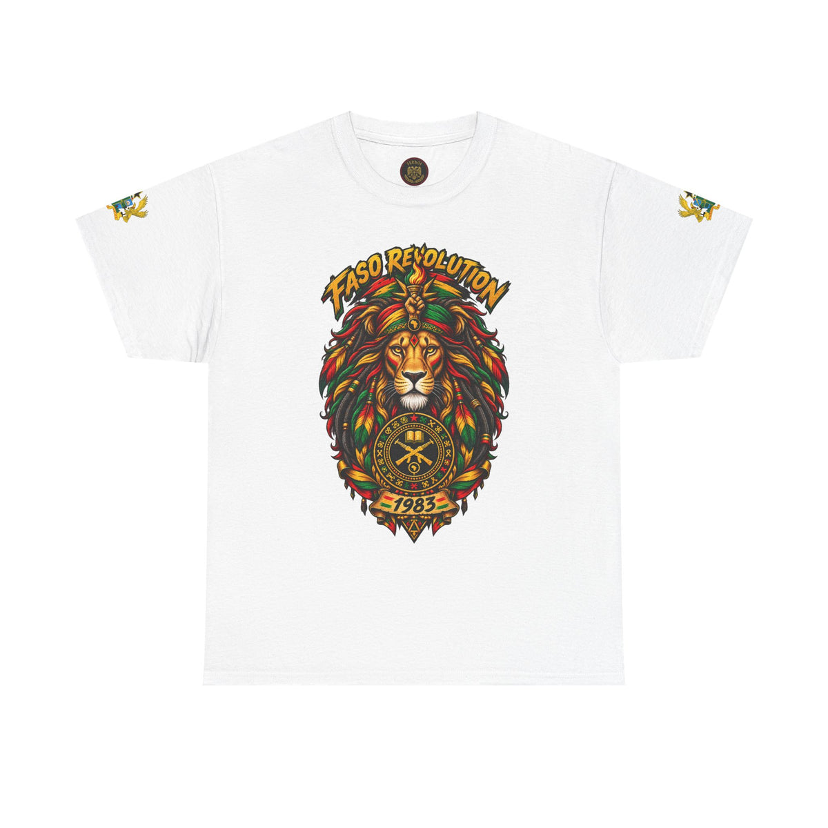 Faso Lion Revolution Tee — Reggae Lion Graphic T-Shirt