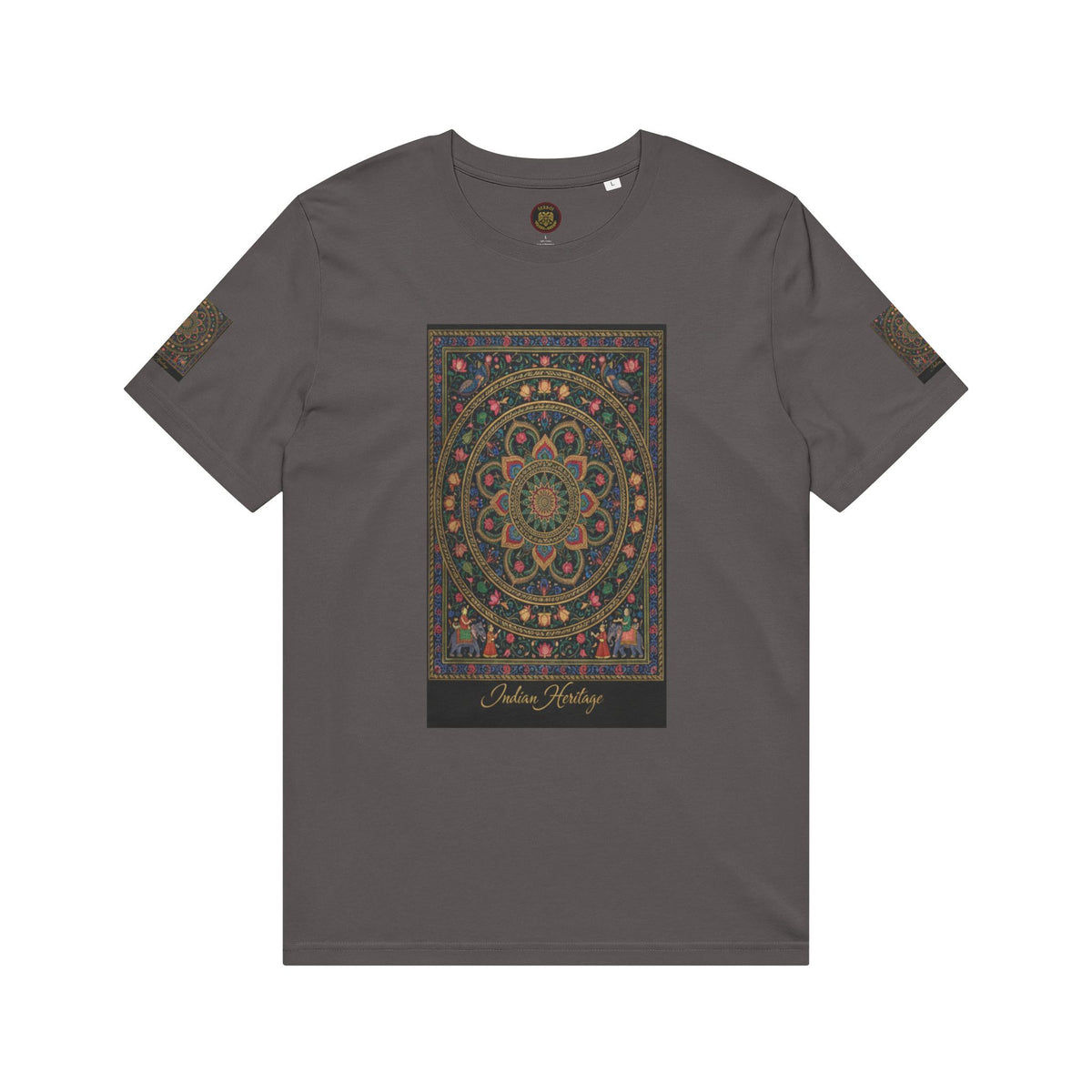 Mughal Miniature T‑Shirt — Vintage Floral Mandala Graphic Tee