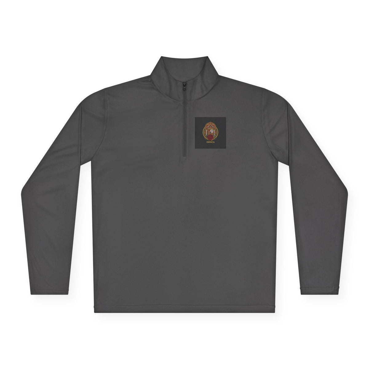 Spanish Heritage Quarter-Zip — Vintage Crest & Esencia Emblem