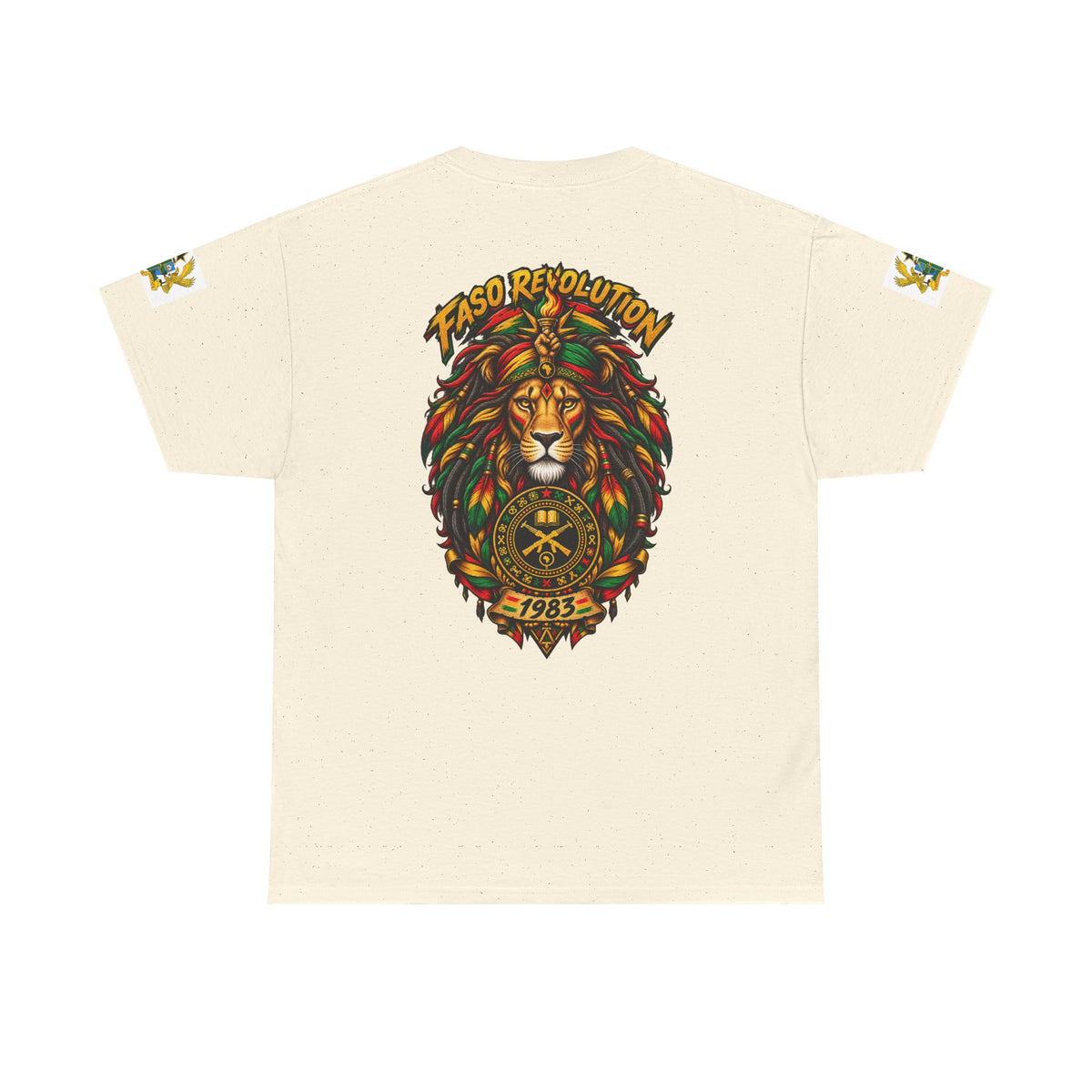 Faso Lion Revolution Tee — Reggae Lion Graphic T-Shirt