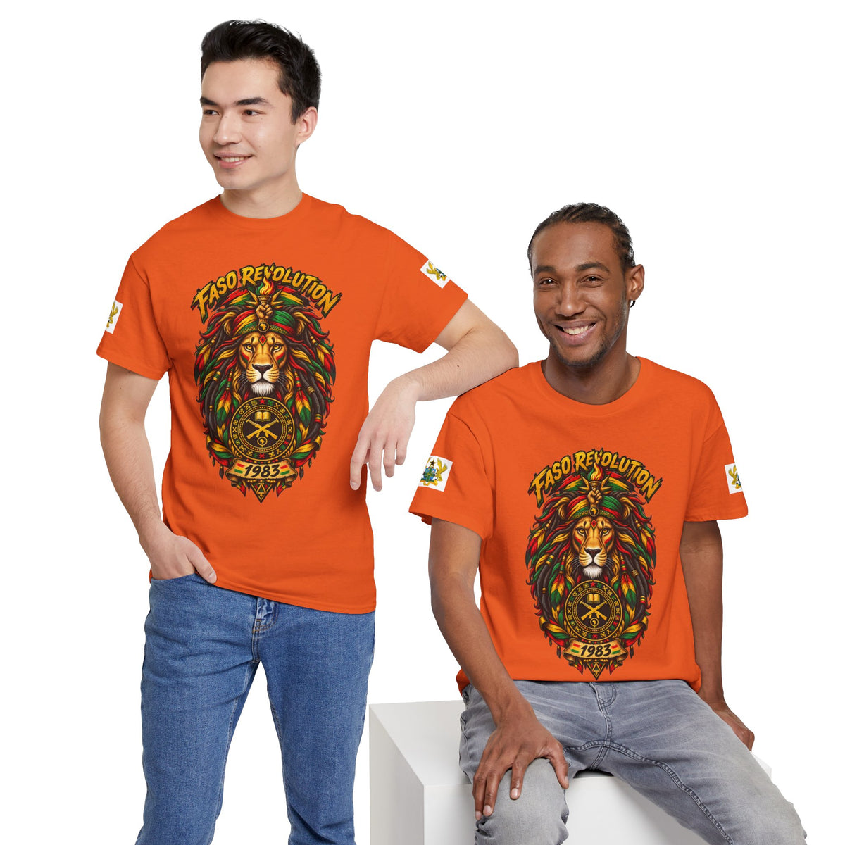 Faso Lion Revolution Tee — Reggae Lion Graphic T-Shirt