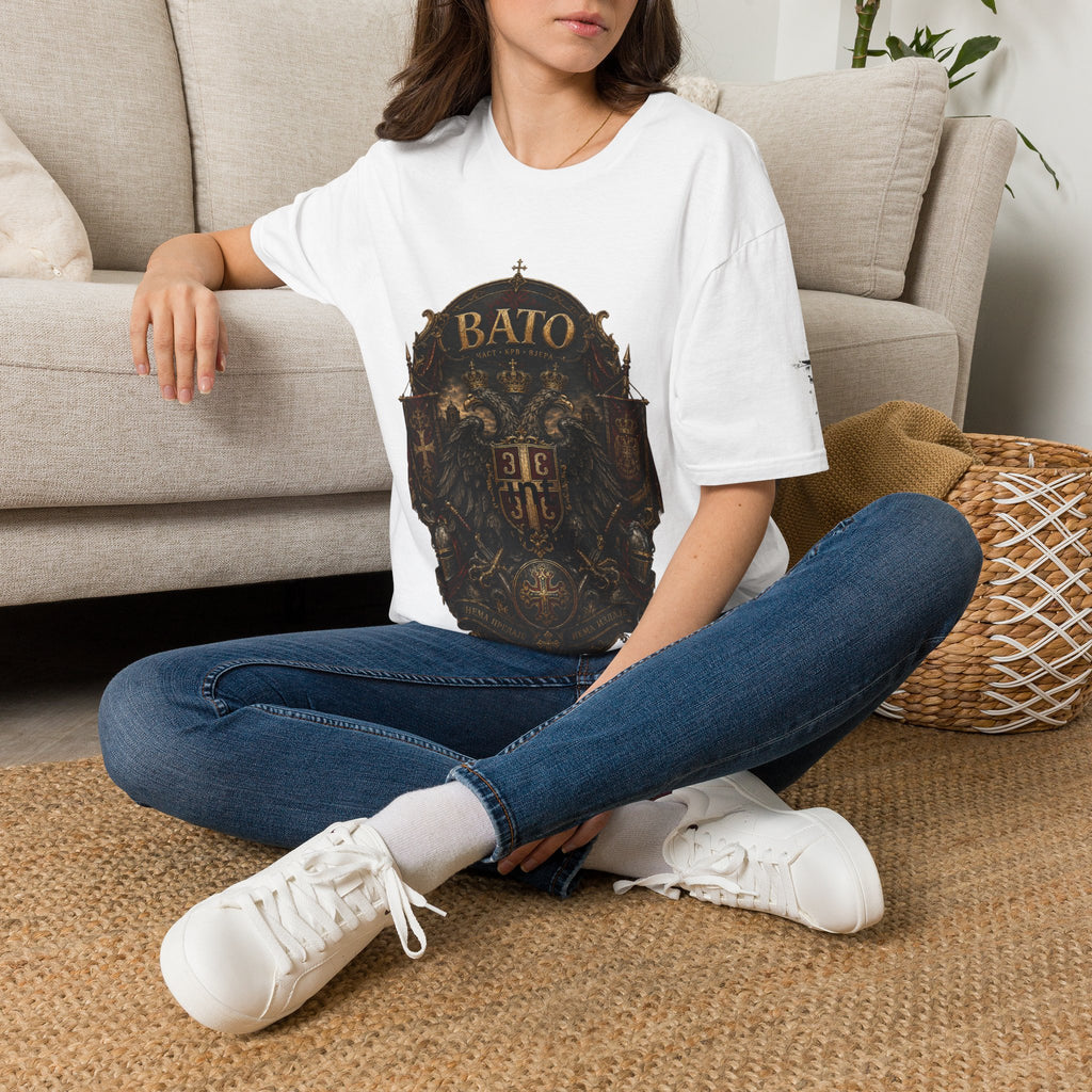 BATO Crest T‑Shirt — Vintage Heraldic Shield Graphic Tee