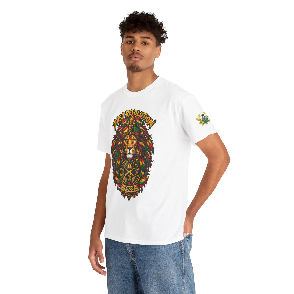 Faso Lion Revolution Tee — Reggae Lion Graphic T-Shirt
