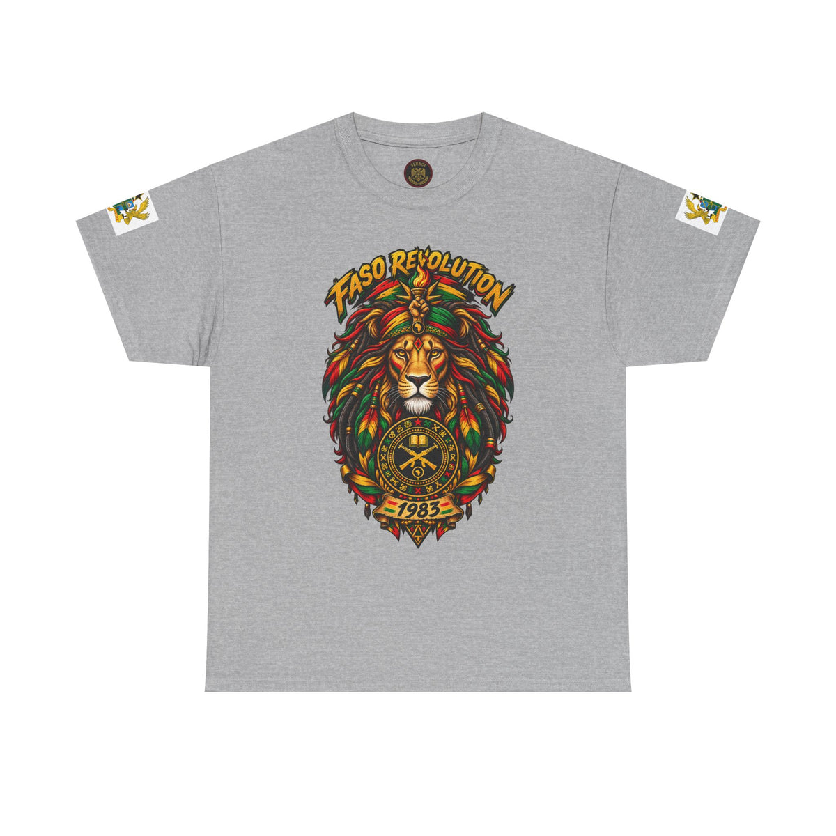 Faso Lion Revolution Tee — Reggae Lion Graphic T-Shirt