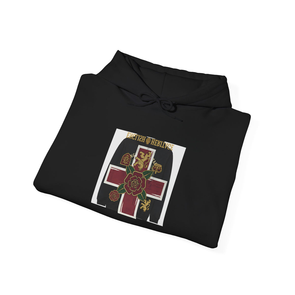 Vintage Celtic Cross Hoodie — St. Brigid Floral Emblem Sweatshirt
