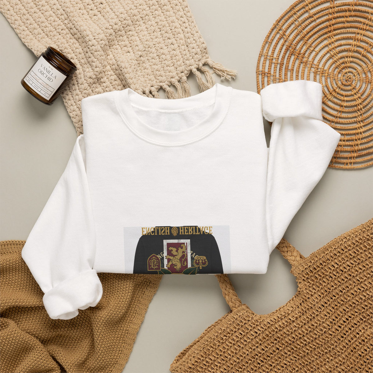 Celtic Rose Cross Crewneck Sweatshirt